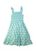 A Green Sleeveless Dresses from Boden in size 8Y for girl. (Back View)