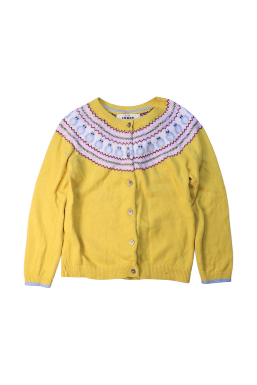 A Yellow Cardigans from Boden in size 7Y for girl. (Front View)
