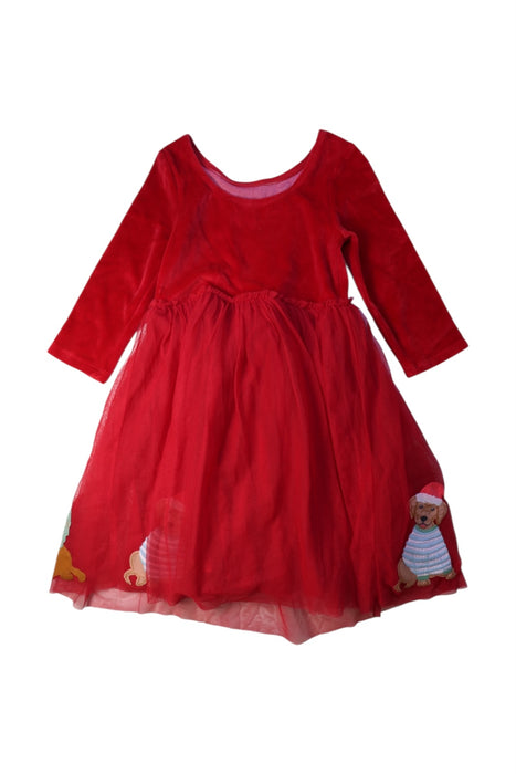 A Multicolour Long Sleeve Dresses from Boden in size 7Y for girl. (Back View)