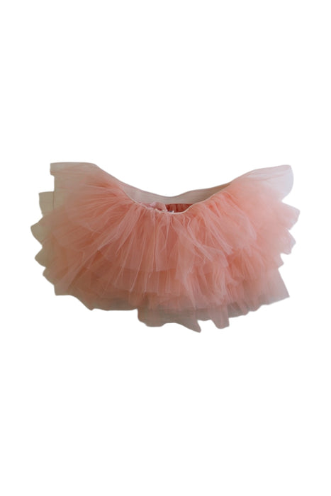 A Peach Tulle Skirts from Tutulamb in size 2T for girl. (Back View)