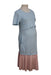 A Blue Short Sleeve Dresses from Jump Eat Cry in size Maternity-S for maternity. (Back View)