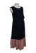 A Black Sleeveless Dresses from Jump Eat Cry in size Maternity-XS for maternity. (Back View)