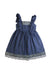 A Blue Sleeveless Dresses from Nicholas & Bears in size 4T for girl. (Front View)