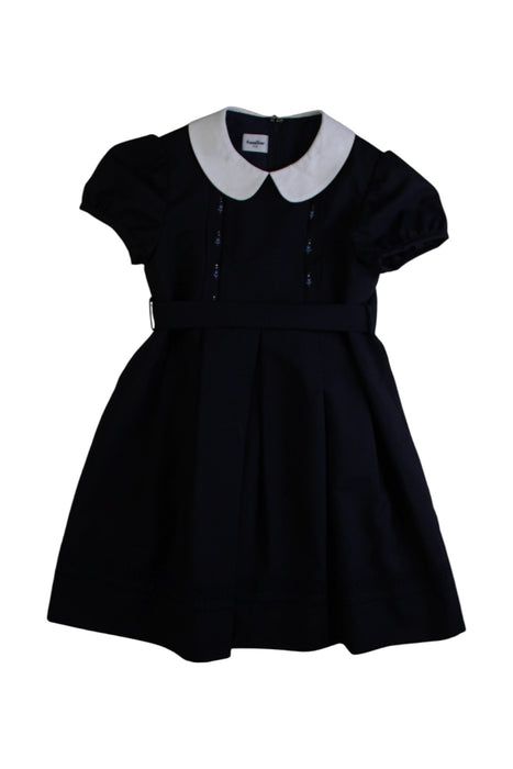 Black Familiar Short Sleeve Dress 4T — Retykle