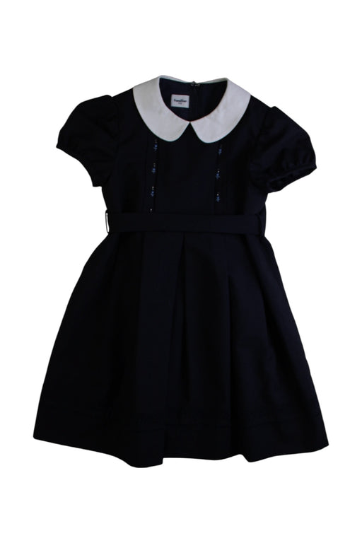 A Black Short Sleeve Dresses from Familiar in size 4T for girl. (Front View)