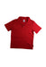 A Red Short Sleeve Polos from City Threads in size 6T for boy. (Front View)