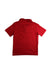 A Red Short Sleeve Polos from City Threads in size 6T for boy. (Back View)