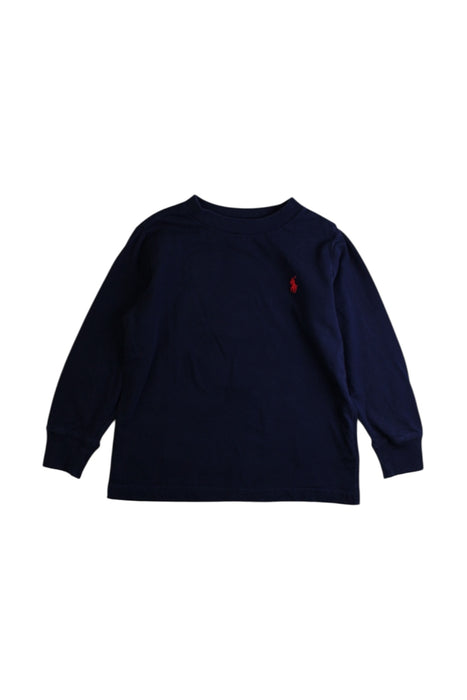 A Navy Long Sleeve Shirts from Polo Ralph Lauren in size 2T for boy. (Front View)