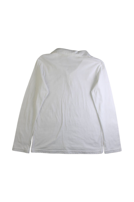 A White Long Sleeve Polos from City Threads in size 8Y for boy. (Back View)