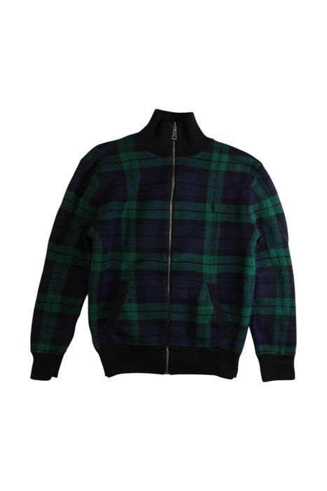 A Green Lightweight Jackets from Polo Ralph Lauren in size 7Y for boy. (Front View)