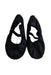 A Black Flats from Sansha in size 5T for girl. (Back View)
