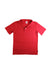 A Red Short Sleeve Polos from City Threads in size 7Y for boy. (Front View)