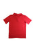 A Red Short Sleeve Polos from City Threads in size 7Y for boy. (Back View)