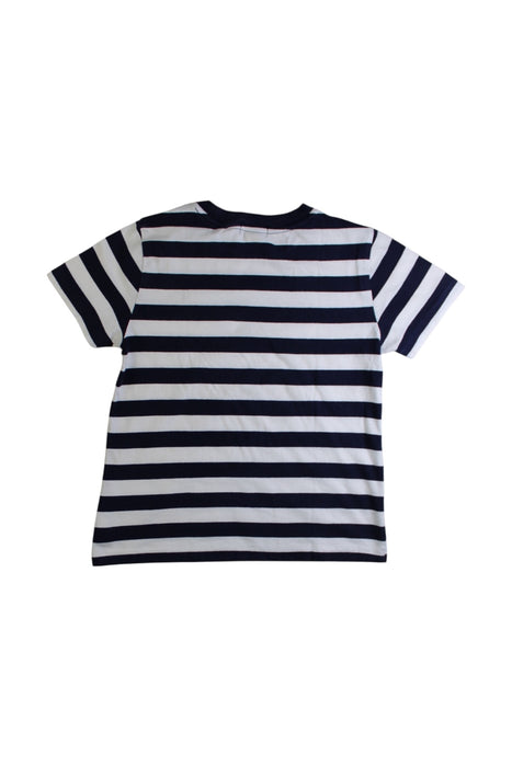 A Navy Short Sleeve T Shirts from Polo Ralph Lauren in size 7Y for boy. (Back View)