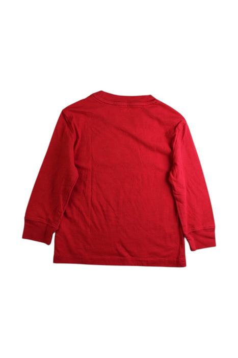 A Red Crewneck Sweatshirts from Roots in size 3T for boy. (Back View)
