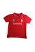 A Red Short Sleeve Polos from Polo Ralph Lauren in size 3T for boy. (Front View)
