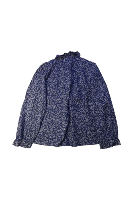 A Navy Long Sleeve Shirts from Caramel in size 10Y for girl. (Back View)