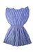 A Blue Short Sleeve Dresses from Le Petit Lucas du Tertre in size 8Y for girl. (Front View)
