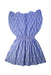 A Blue Short Sleeve Dresses from Le Petit Lucas du Tertre in size 8Y for girl. (Back View)