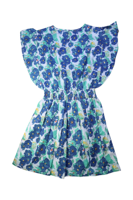 A Multicolour Short Sleeve Dresses from Le Petit Lucas du Tertre in size 10Y for girl. (Back View)