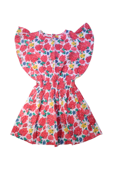 A Multicolour Sleeveless Dresses from Le Petit Lucas du Tertre in size 4T for girl. (Front View)