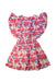A Multicolour Sleeveless Dresses from Le Petit Lucas du Tertre in size 4T for girl. (Back View)