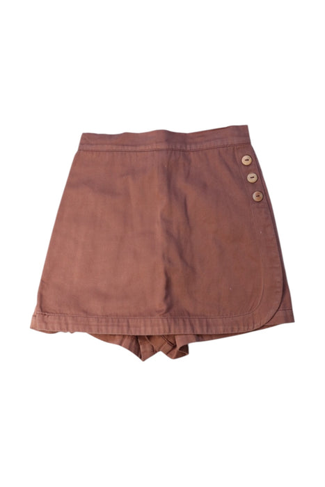 A Brown Skorts from Soor Ploom in size 12Y for girl. (Front View)