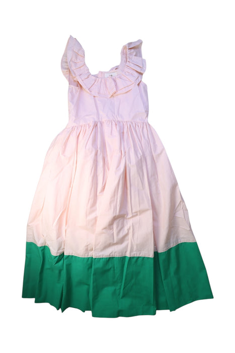 A Pink Sleeveless Dresses from The Middle Daughter in size 11Y for girl. (Front View)