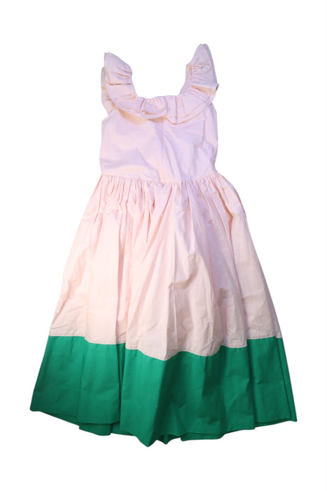 A Pink Sleeveless Dresses from The Middle Daughter in size 11Y for girl. (Back View)