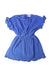 A Blue Short Sleeve Dresses from We Are Kids in size 8Y for girl. (Front View)