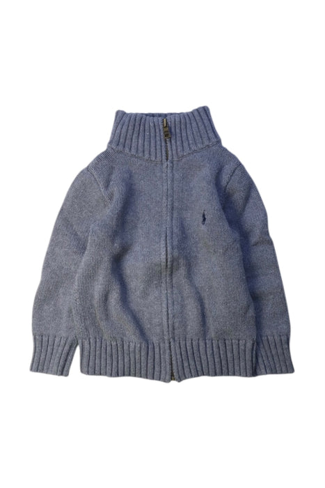 A Blue Cardigans from Polo Ralph Lauren in size 3T for boy. (Front View)