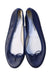 A Navy Flats from Repetto in size 12Y for girl. (Back View)