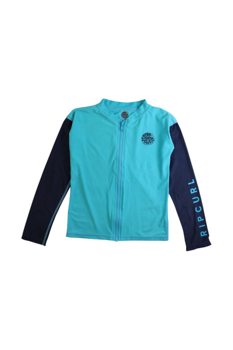 A Teal Rash Guards from Rip Curl in size 6T for boy. (Front View)