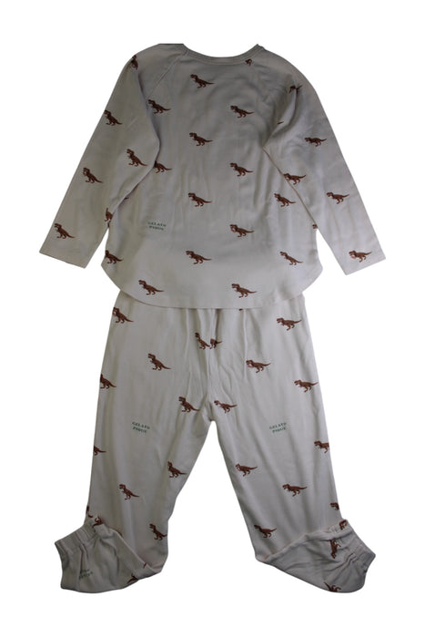 A White Pyjama Sets from Gelato Pique in size 8Y for boy. (Back View)