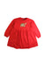 A Red Long Sleeve Dresses from Moschino in size 3T for girl. (Front View)