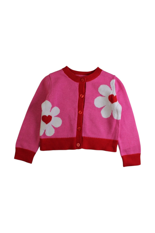 A Pink Cardigans from Jacadi in size 3T for girl. (Front View)