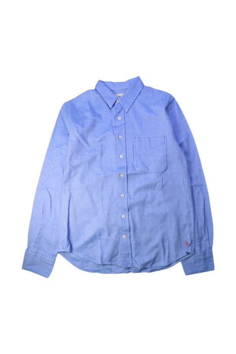 A Blue Long Sleeve Shirts from Bellerose in size 14Y for boy. (Front View)