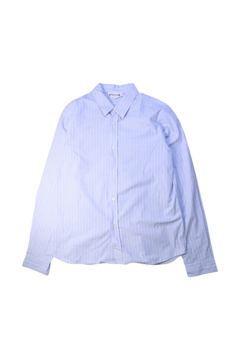 A Blue Long Sleeve Shirts from Bonpoint in size 14Y for boy. (Front View)