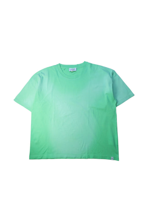 A Green Short Sleeve T Shirts from Finger in the Nose in size 14Y for girl. (Front View)