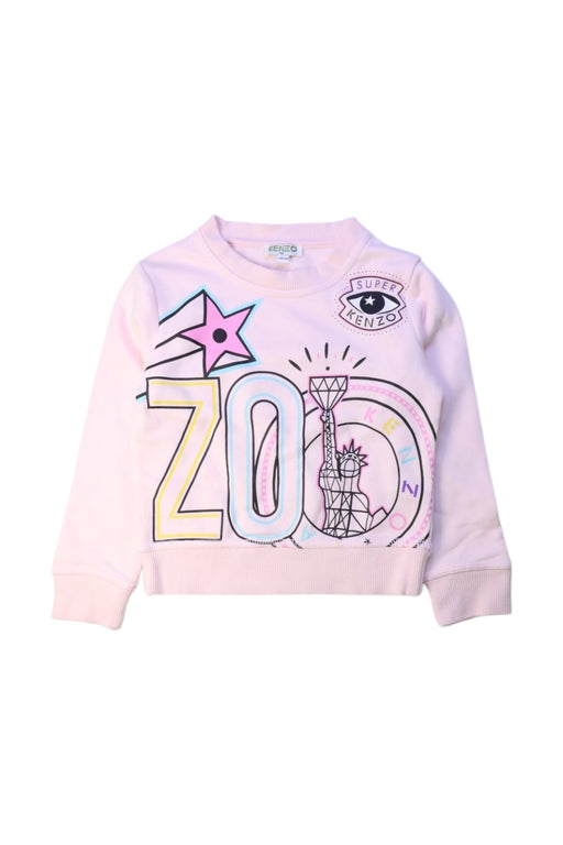 A Multicolour Crewneck Sweatshirts from Kenzo in size 4T for girl. (Front View)