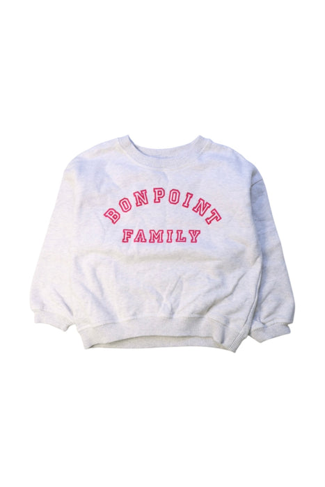 A White Crewneck Sweatshirts from Bonpoint in size 4T for neutral. (Front View)