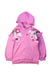 A Pink Hooded Sweatshirts from Mayoral in size 4T for girl. (Front View)