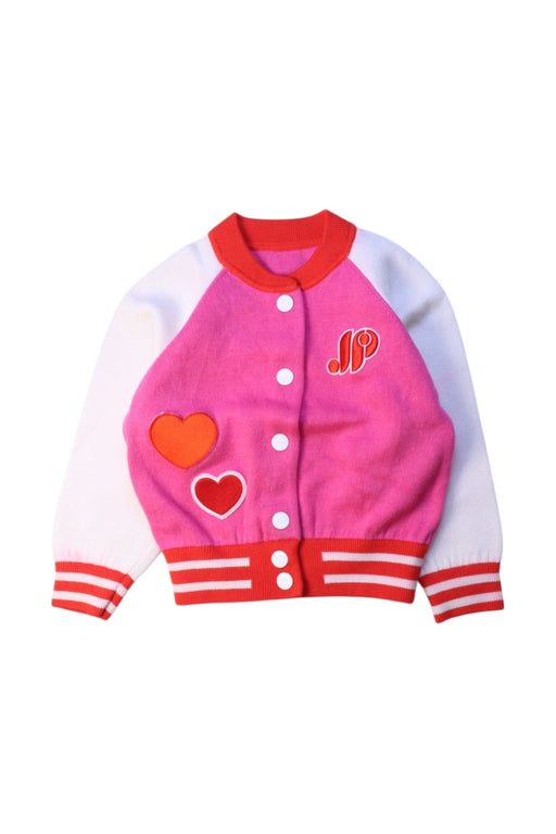 A Pink Lightweight Jackets from Jacadi in size 3T for girl. (Front View)