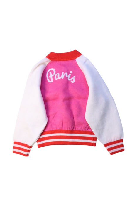A Pink Lightweight Jackets from Jacadi in size 3T for girl. (Back View)