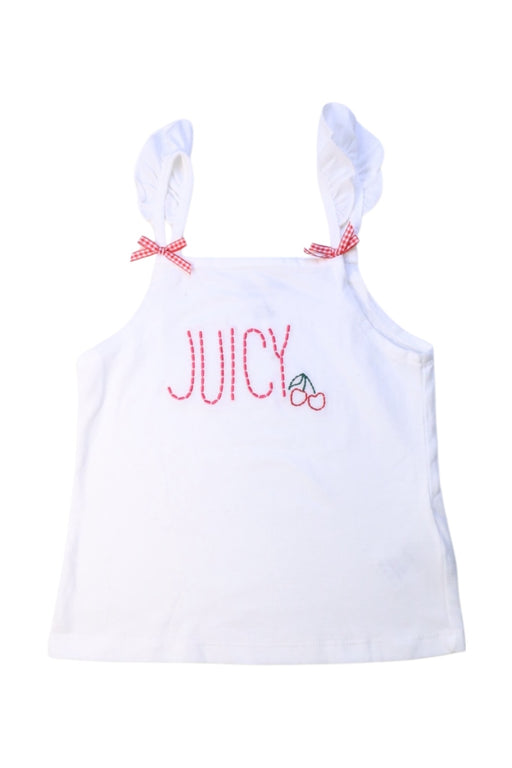 A White Sleeveless Tops from Juicy Couture in size 4T for girl. (Front View)