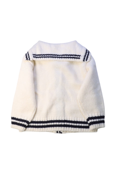 A White Cardigans from Monbebe in size 4T for girl. (Back View)