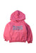 A Pink Hooded Sweatshirts from Tommy Hilfiger in size 4T for girl. (Front View)