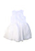 A White Sleeveless Dresses from Seed in size 4T for girl. (Back View)