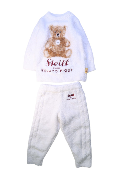 A White Pants Sets from Gelato Pique in size 2T for girl. (Front View)