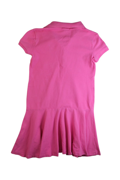 A Pink Short Sleeve Dresses from Polo Ralph Lauren in size 8Y for girl. (Back View)
